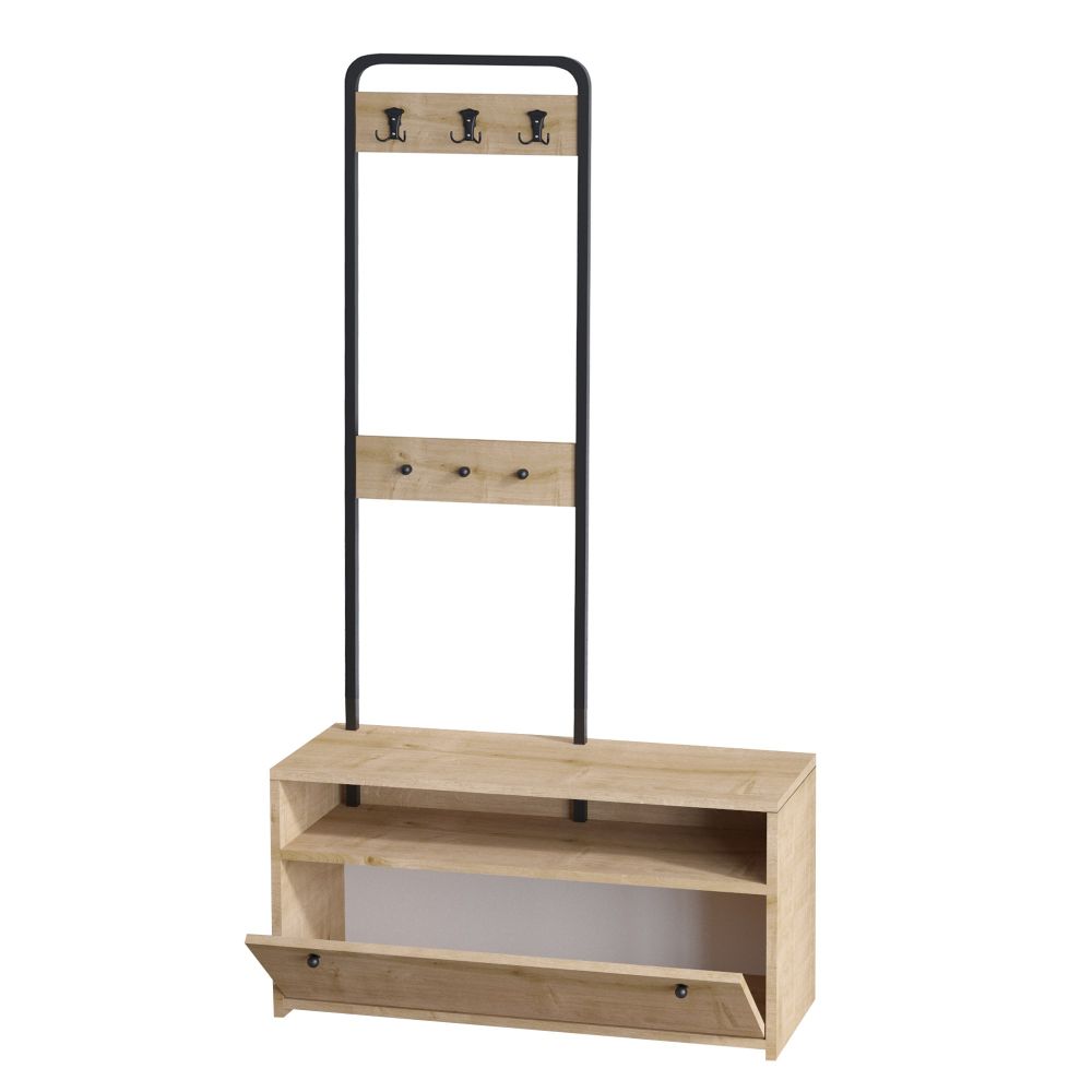 Nicole Sapphire Oak Hall Stand slika 4