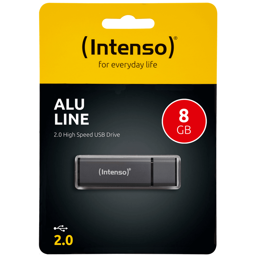 (Intenso) USB Flash drive 8GB Hi-Speed USB 2.0, ALU Line - USB2.0-8GB/Alu-a slika 1