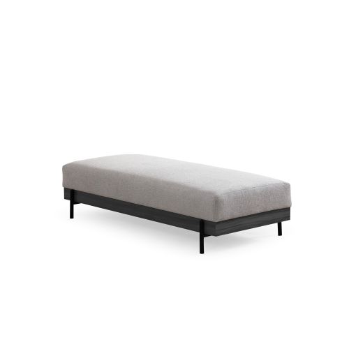 Atelier Del Sofa Tabure, Eti Black Pouffe - Grey slika 2