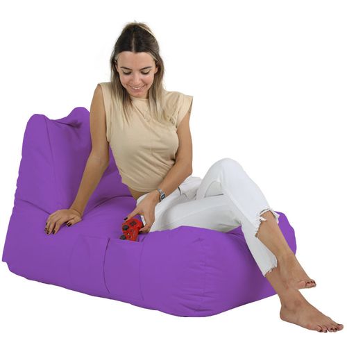 Atelier Del Sofa Vreća za sjedenje, Trendy Comfort Bed Pouf - Purple slika 6