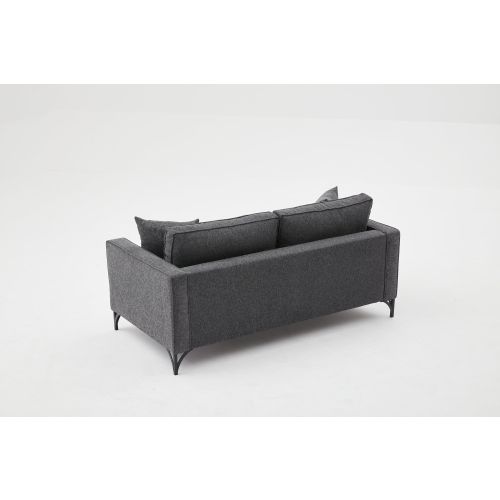 Atelier Del Sofa Dvosjed, Antracit Crno, Berlin - Anthracite, Black slika 6