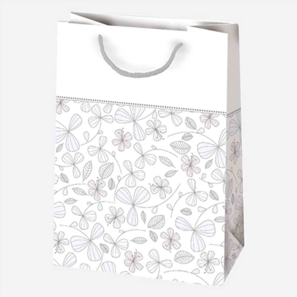 T5BOG34 Ukrasna vrećica - Bijela sa motivom 23x32x11cm, Više dezena slika 6