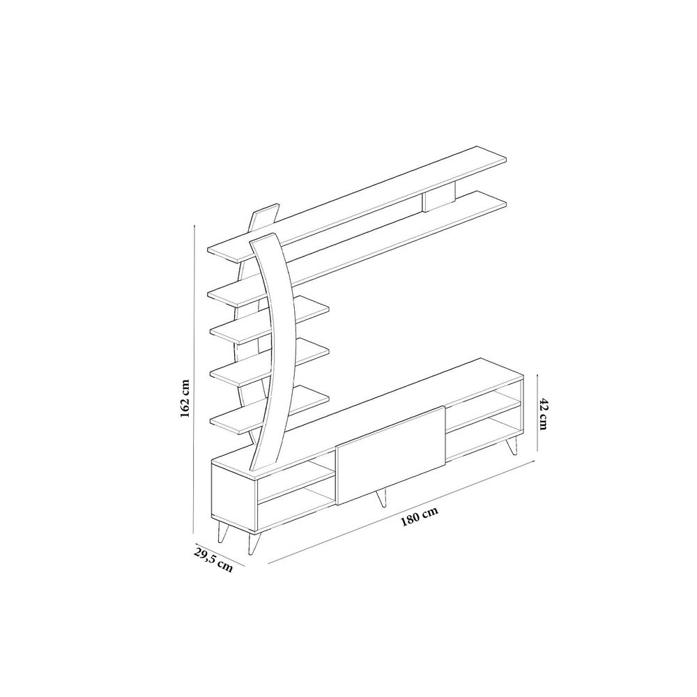 Duru White TV Unit slika 4