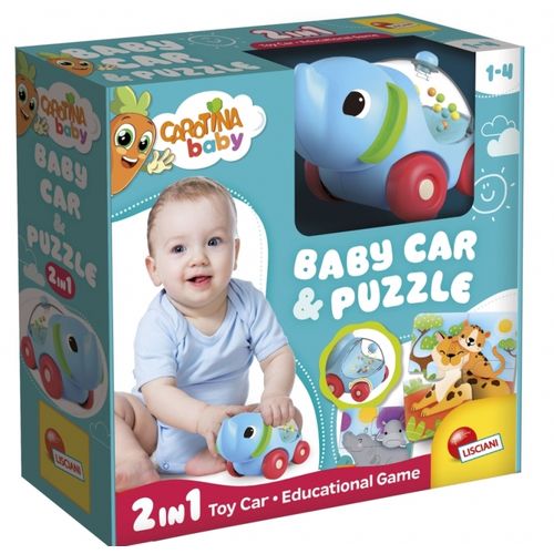 Lisciani Carotina Baby 2u1 Auto Slon i igra Puzzle slika 1