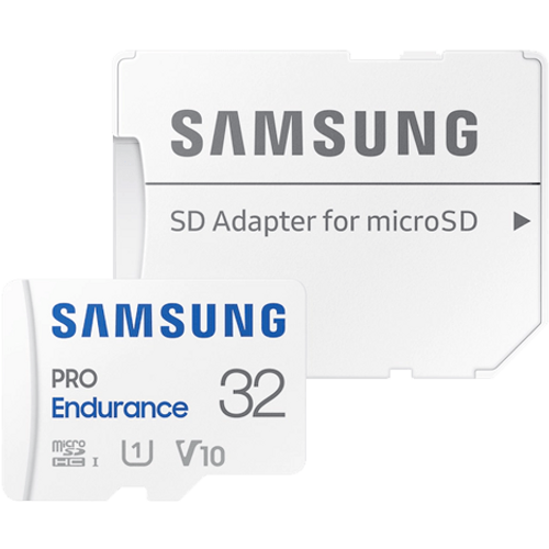 Samsung MB-MJ32KA/EU MicroSD 32GB, PRO Endurance, SDHC, UHS-I (SDR014) U1 V10 Class10, Read up to 100MB/s, Write up to 30MB/s, w/SD adapter slika 1