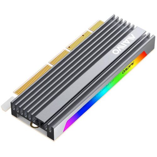 MAIWO Adapter M.2 NVMe na PCI-Express RGB Alu heatsink, KT058 slika 1