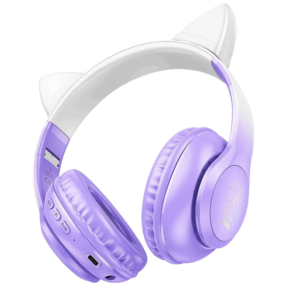 hoco. Slušalice bežične sa mikrofonom, Bluetooth - W42 Cat Ears, Purple Grape slika 2