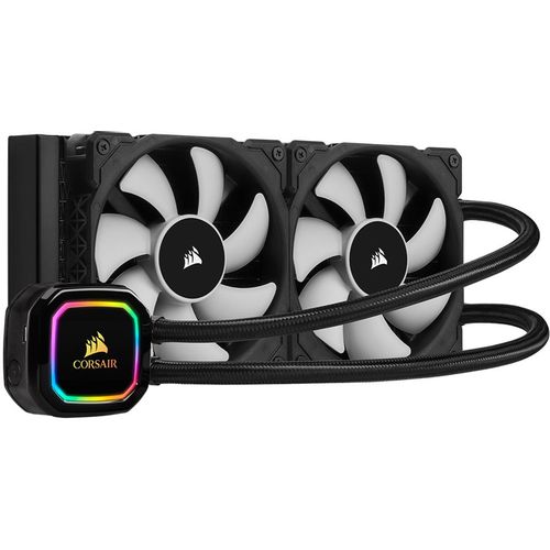 CORSAIR iCUE H100i RGB PRO XT, 240mm Radiator, Dual 120mm PWM Fans, Software Control, Liquid CPU Cooler slika 1