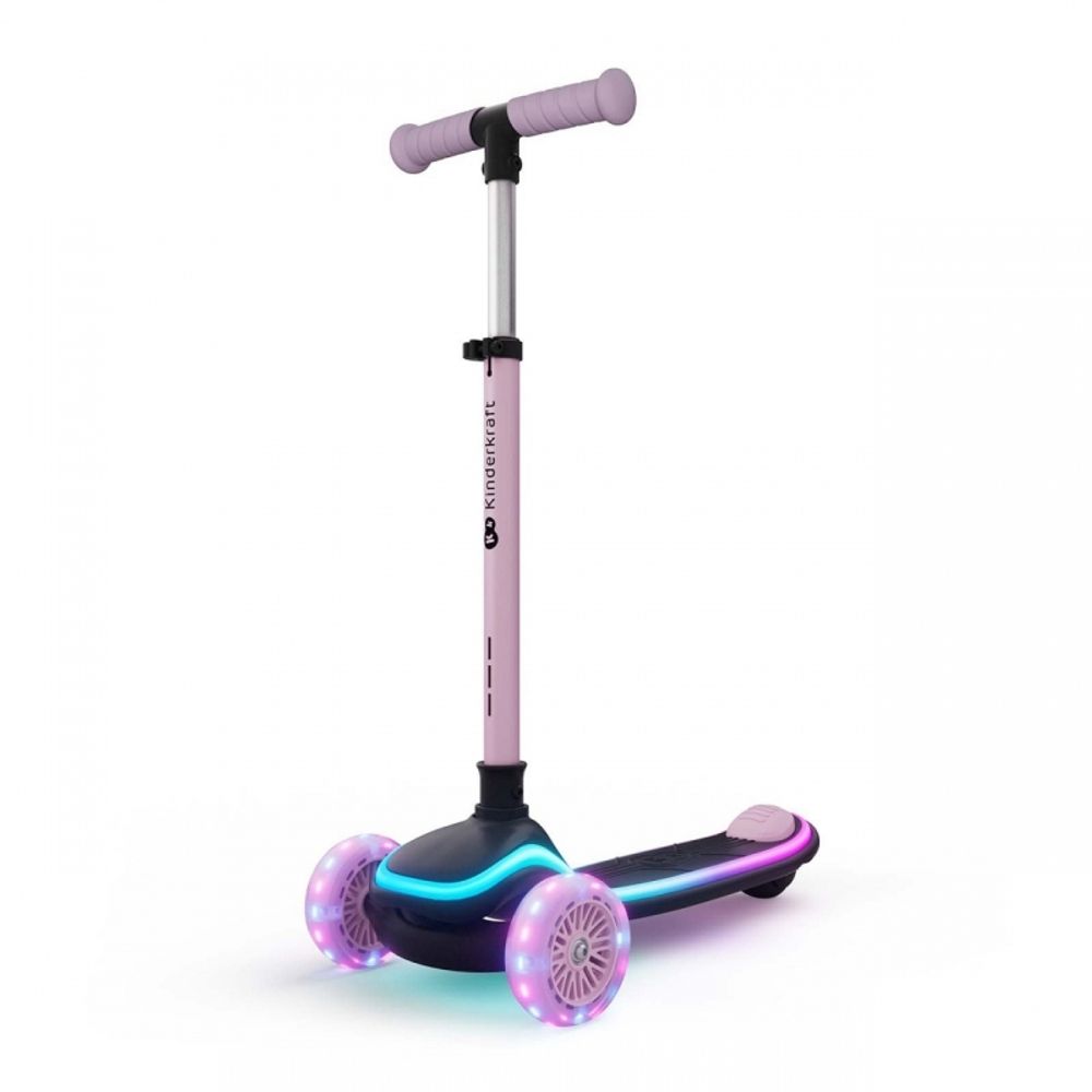 Kinderkraft Romobil sa LED svjetlećim točkovima Raket Up, Pink slika 6