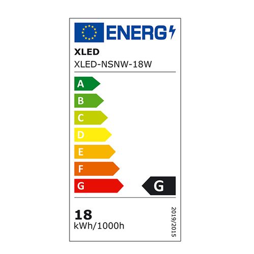 XLED NSNW-18W Nadgradni četvrtasti LED panel 4000K,1400Lm,192x192mm slika 2