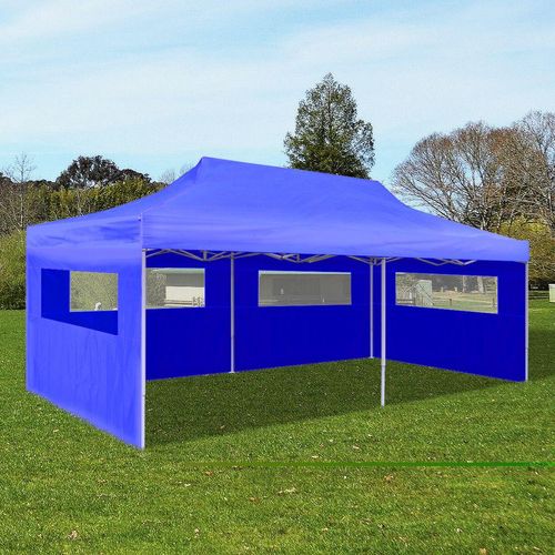 Sklopivi Pop-up šator za zabave plavi 3 x 6 m slika 1