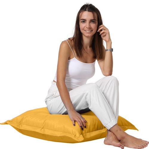 Atelier Del Sofa Vrtni jastuk za ležanje, Cushion Pouf 70x70 - Yellow slika 1