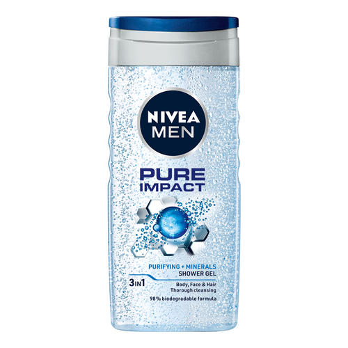 NIVEA Men Pure Impact gel za tuširanje 250ml slika 1