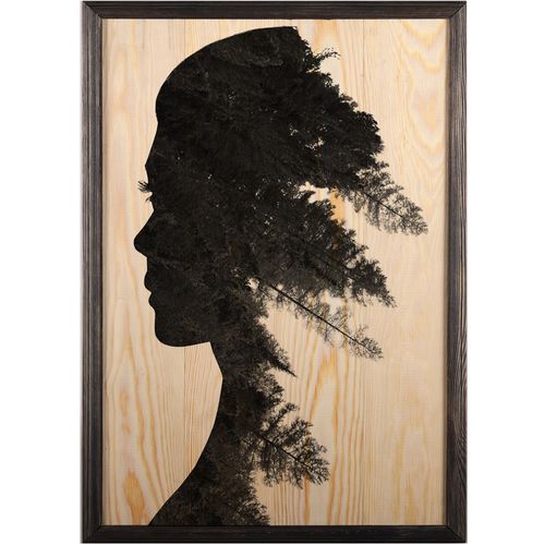 Wallity Drvena uokvirena slika, Pine Woman slika 2