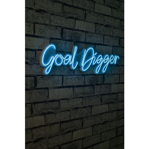 Wallity Ukrasna plastična LED rasvjeta, Goal Digger - Blue slika 4