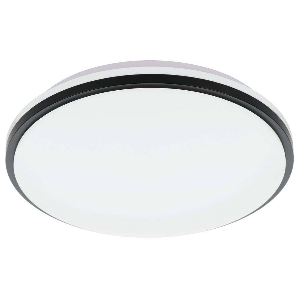 Eglo plafonjera 'Pinetto' LED, 18W, promjer 340mm, IP44, bijela/crna slika 1