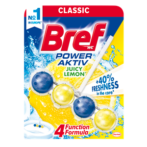 Bref Power Aktiv osvježivač WC šolje Lemon 50g