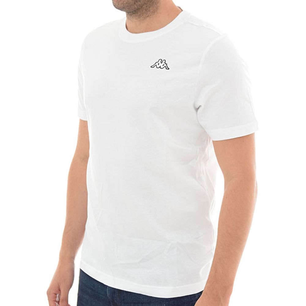 Kappa Majica kratki rukav Logo Cafers Slim, Bijela slika 7