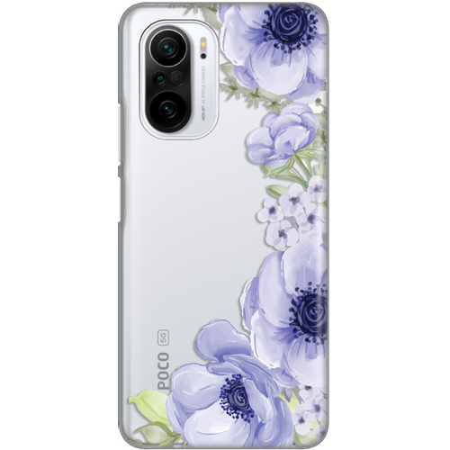 Maska Silikonska Print Skin za Xiaomi Poco F3/Mi 11i Blue Roses slika 1