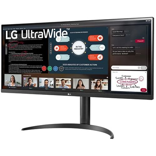 LG 34WP500-B 34" IPS UltraWide FHD 2560x1080@75Hz, 21:9, 1000:1, 5ms, 250 cd/m², 178°/178°, 2 HDMI, AMD FreeSync, VESA 100x100mm, Tilt, Black, 3yw slika 2