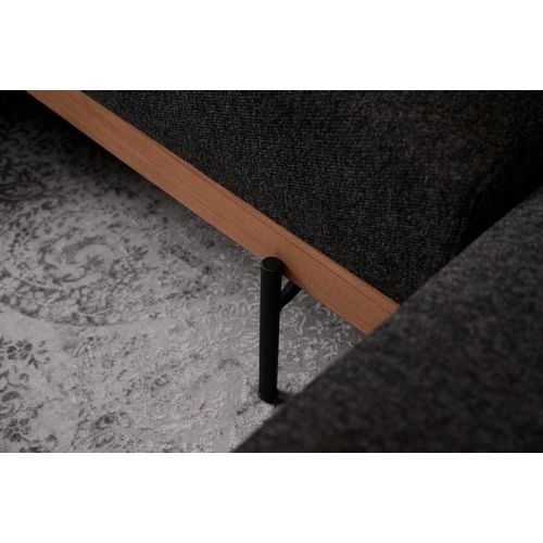 Atelier Del Sofa Kutna garnitura, Antracit Crno, Liva Right - Anthracite, Copper slika 5