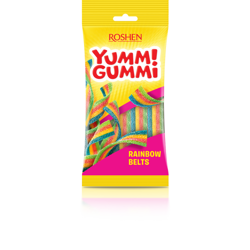 Roshen Yummi Gummi gumeni bomboni sour belts 70g slika 1