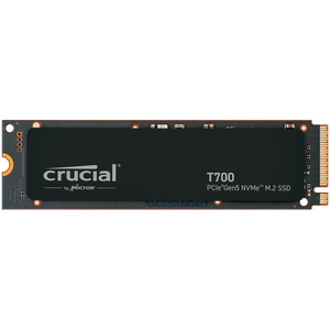 Crucial T700 1TB PCIe Gen5 NVMe M.2 SSD with heatsink