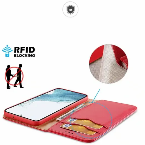 DUX DUCIS Hivo - kožna torbica novčanik za Samsung Galaxy S23 crvena slika 5