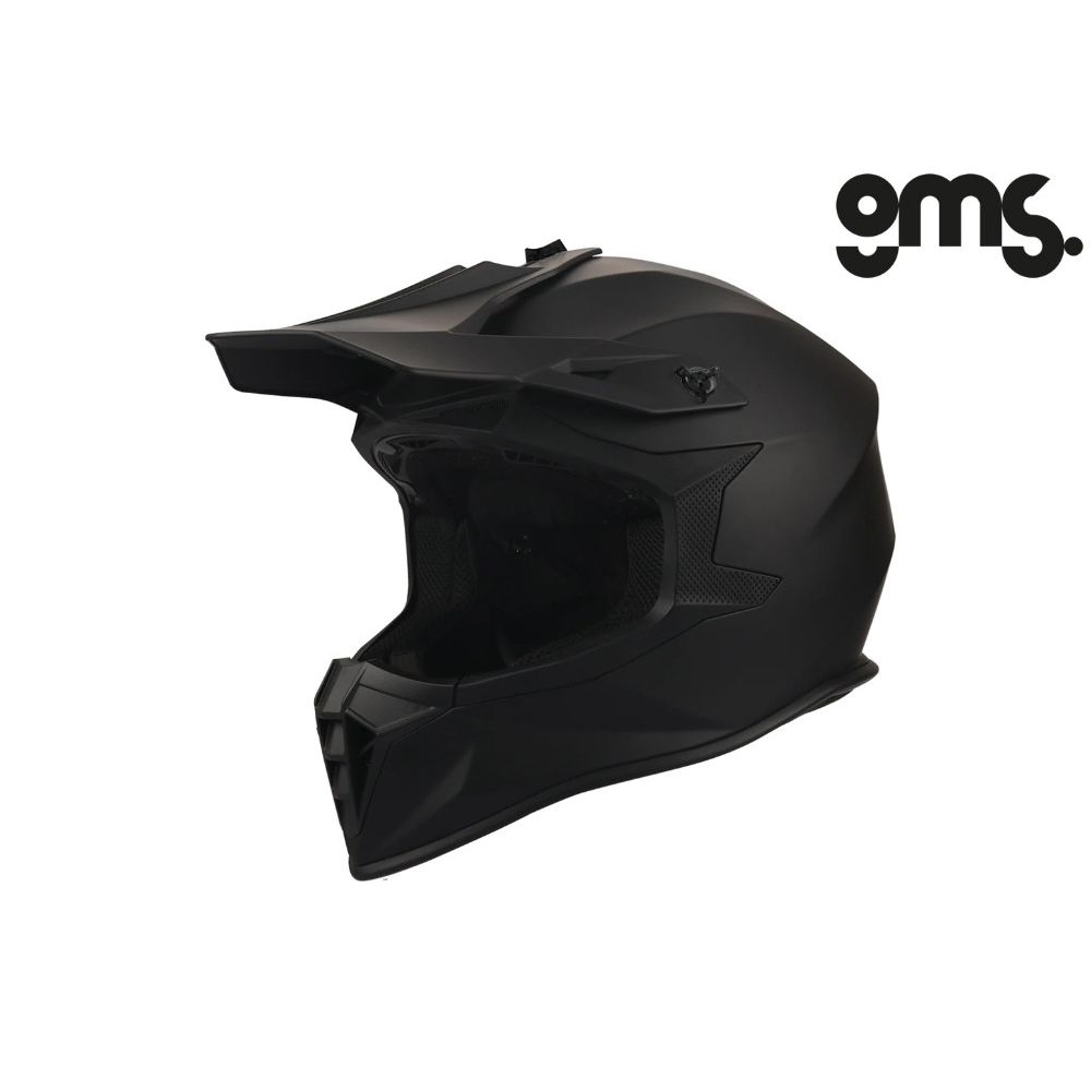 Zatvorena - full face off road kaciga za motor GMS Fortis - Mat crna vel.XL slika 1