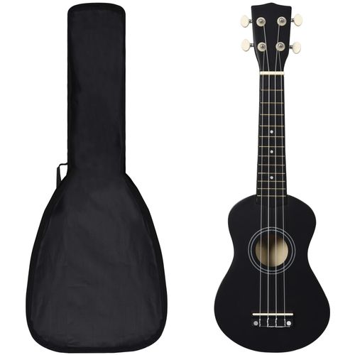 Set dječjeg ukulelea Soprano s torbom crni 21 " slika 18