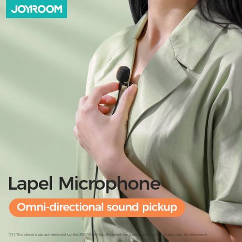 JoyRoom - Lavalier mikrofon (JR-LM1) - s kabelskom utičnicom 3.5 mm 2 m - crni slika 6