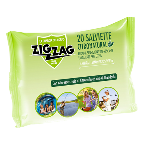 ZIG ZAG Vlažne maramice protiv komaraca Citronatural 20kom slika 1