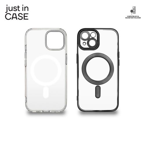 2u1 Extra case MAG MIX paket CRNI za iPhone 15 Plus slika 1