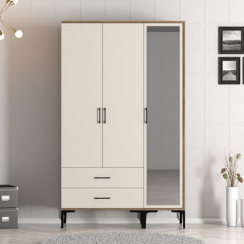 Kumsal RT - Walnut, Cream Walnut
Cream Wardrobe slika 2