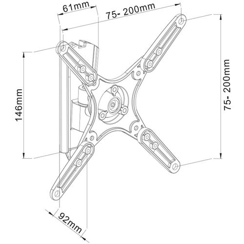 Stell zidni nosač za tv SHO 1160 - 13" do 40" slika 11