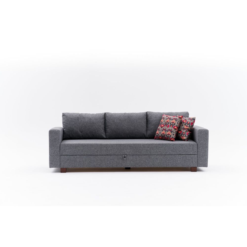 Aly - Siva Troosjedna Sofa na Razvlačenje slika 8