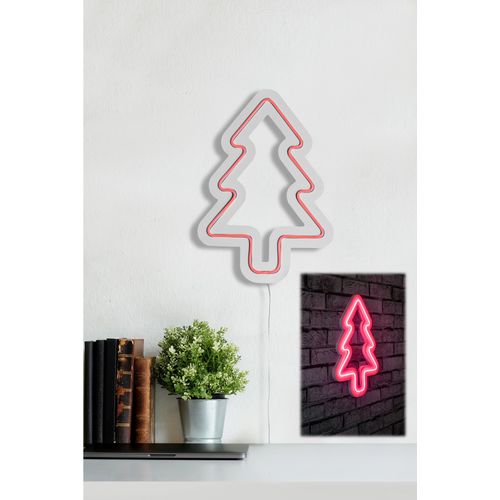 Wallity Ukrasna plastična LED rasvjeta, Christmas Pine - Pink slika 3