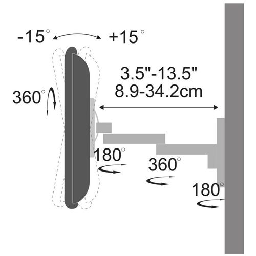 Stell zidni nosač za tv SHO 1162 - 13" do 40" slika 5