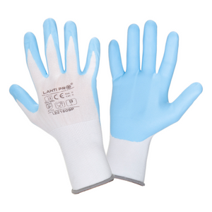  Lahti rukavice nitrilne  bijelo-plave, "6"