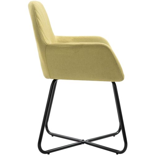 Blagovaonske stolice od tkanine 6 kom zelene slika 12