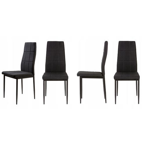 ModernHome set stolica za blagovaonicu DC860-4 crni slika 5