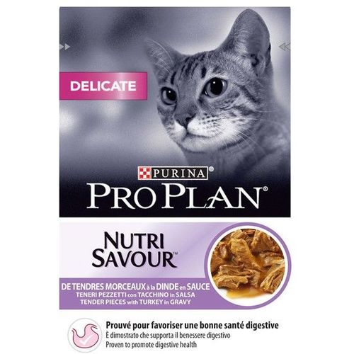 Purina® Pro Plan® Hrana za mačke,mekani komadi s ćuretinom u umaku, 85g slika 2