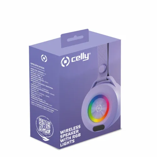 Celly Lightbeat bluetooth zvučnik violet slika 2