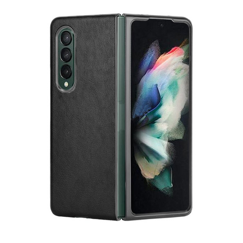 Maska Leather za Samsung F936B Galaxy Z Fold 4 5G crna slika 1