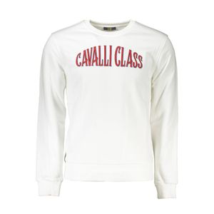 CAVALLI CLASS SWEATSHIRT WITHOUT ZIP MAN WHITE