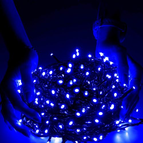 Springos božićne lampice, 500 LED, 31,5 m, plava slika 9