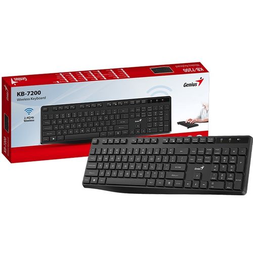 GENIUS KB-7200 Wireless USB YU wireless crna tastatura slika 3