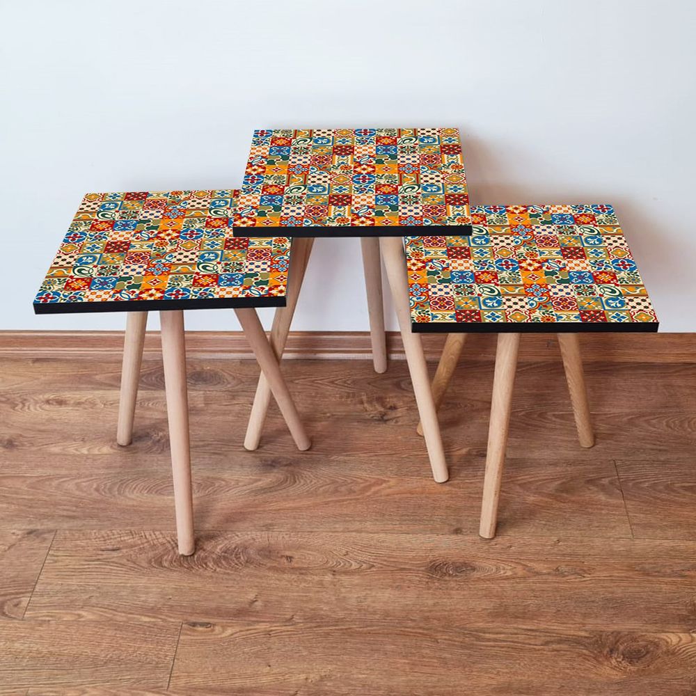 Set Stolića za Ugao (3 Komada) 3Shp325 - Višebojni slika 1