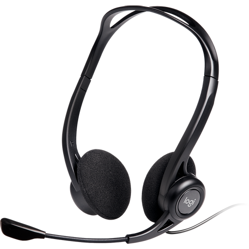 LOGITECH PC960 Corded Stereo Headset Crne - USB slika 1