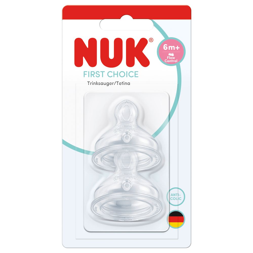 NUK sisač silikon First Choice Flow Control, 6m+, 2kom 10124050 slika 5